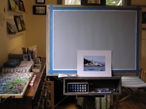 Lighthouse painting step 1: The Client's Photo